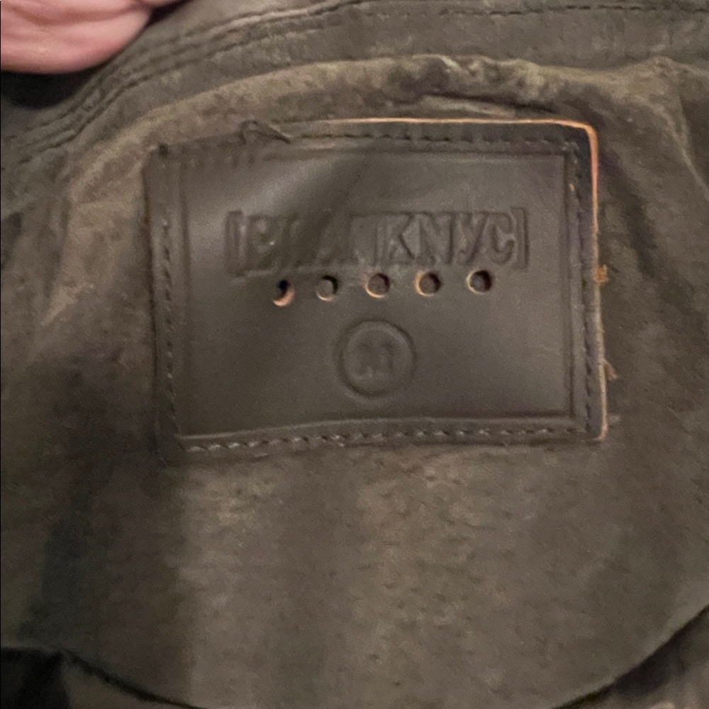 BLANKNYC Women's Olive Suede Moto Jacket - Picture 2 of 3